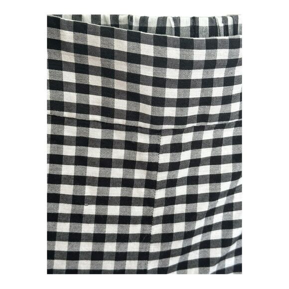 J Crew black and white gingham and lace lightweight shorts size 2 - Picture 4 of 8
